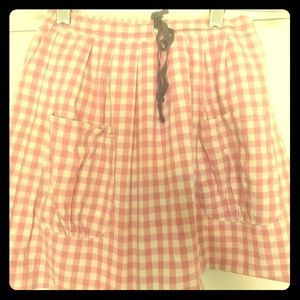 Adorable pink gingham skirt